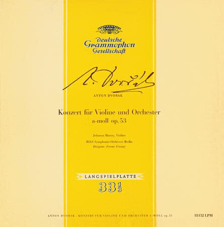 Antonín Dvořák - Concert For Violin And Orchestra (Mono) (LP) Antonín Dvořák