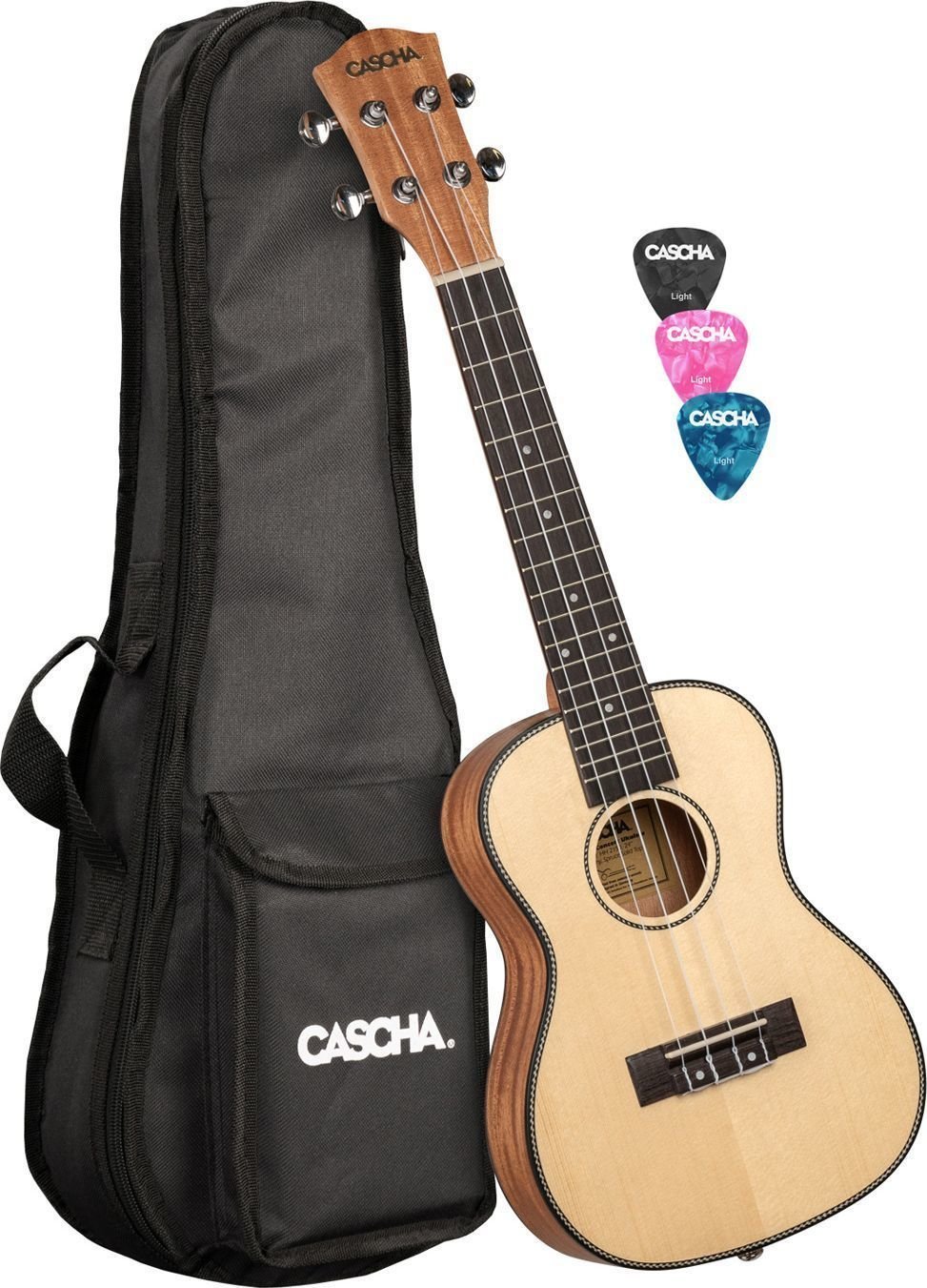 Cascha HH 2151 Koncertní ukulele Natural Cascha