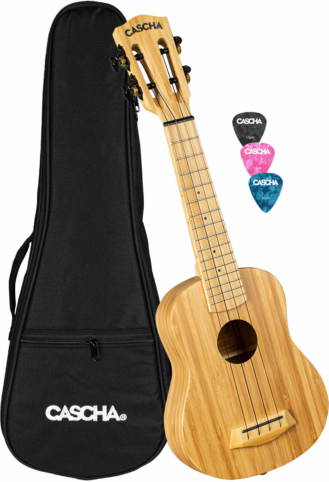Cascha HH 2312 Bamboo Sopránové ukulele Natural Cascha