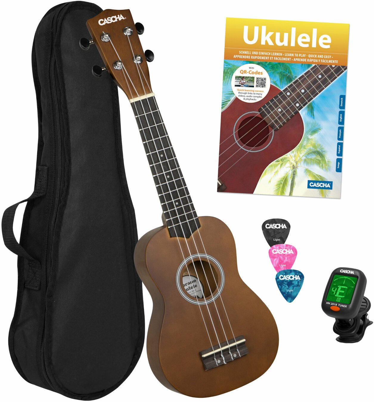 Cascha HH 3956 Sopránové ukulele Natural Cascha