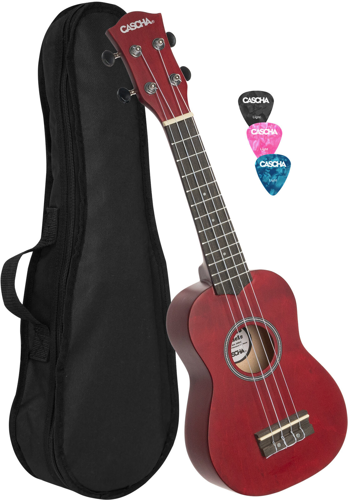 Cascha HH 3961 Sopránové ukulele Červená Cascha