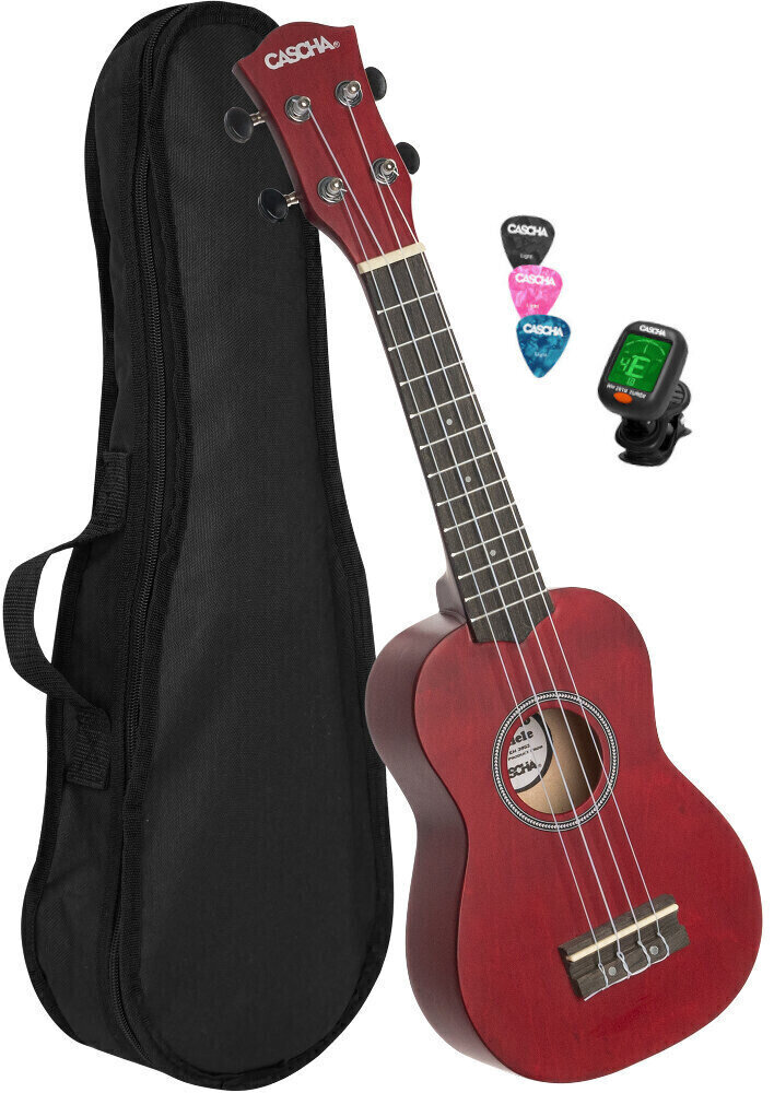 Cascha HH 3970 EN Sopránové ukulele Červená Cascha