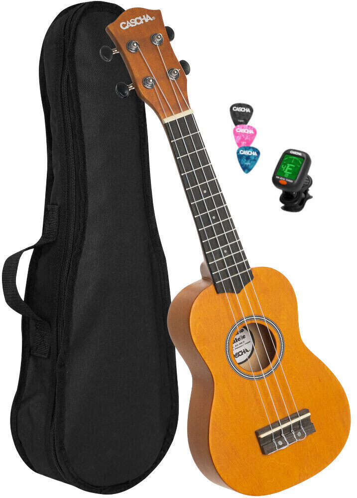 Cascha HH 3973 EN Sopránové ukulele Žlutá Cascha