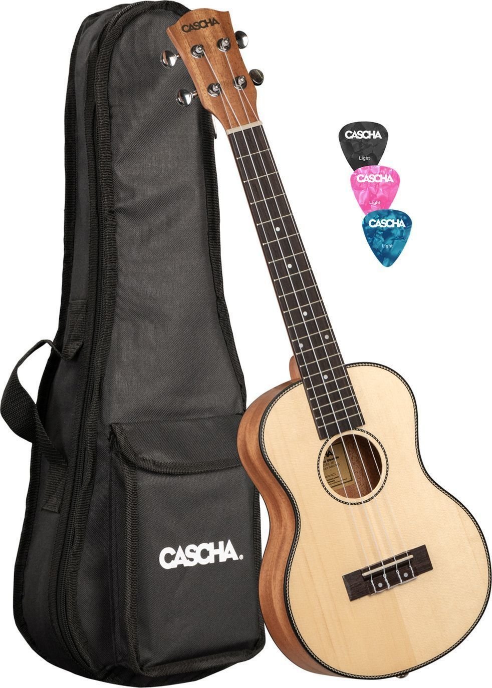 Cascha HH2154 Tenorové ukulele Natural Cascha