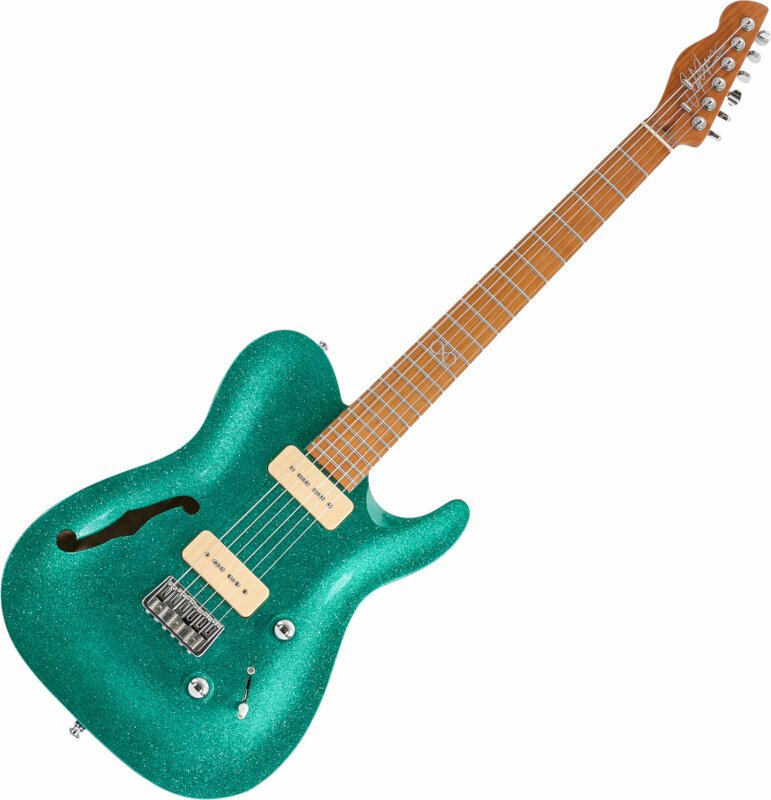 Chapman Guitars ML3 Semi Hollow Pro Traditional Aventurine Green Sparkle Chapman Guitars