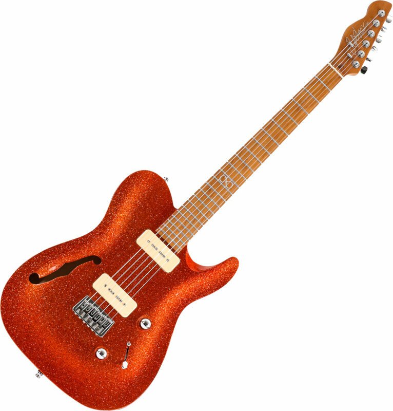 Chapman Guitars ML3 Semi Hollow Pro Traditional Burnt Orange Sparkle Chapman Guitars