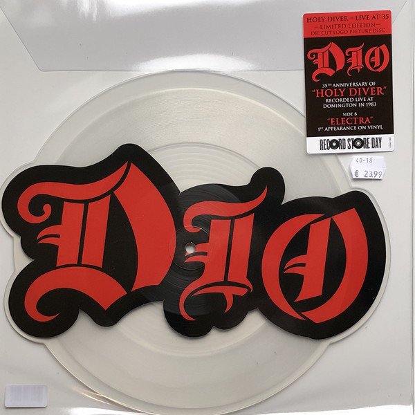 Dio - RSD - Holy Diver Live B/W Electra (Die Cut Logo) (LP) Dio