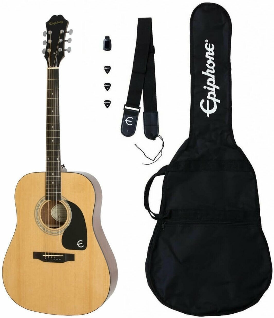 Epiphone Songmaker Acoustic Guitar Player Pack Natural Epiphone