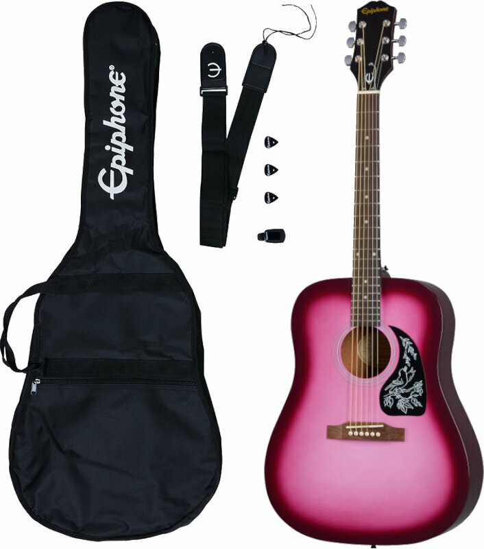 Epiphone Starling Acoustic Guitar Player Pack Hot Pink Pearl Epiphone
