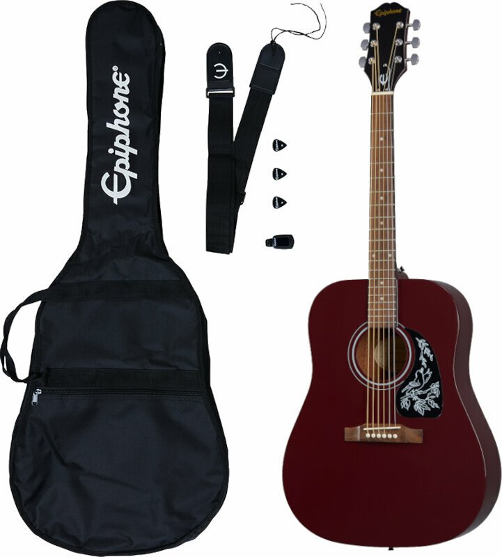 Epiphone Starling Acoustic Guitar Player Pack Wine Red Epiphone