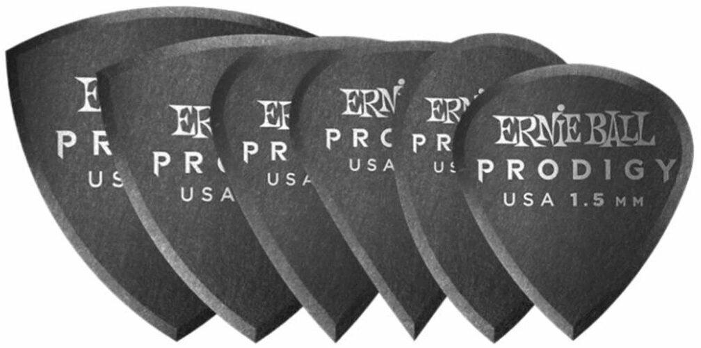 Ernie Ball 1.5mm Black Multipack Prodigy Picks 6-pack Ernie Ball