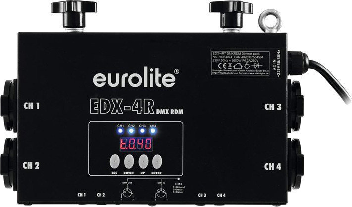 Eurolite EDX-4RT DMX RDM truss dimmer pack Eurolite