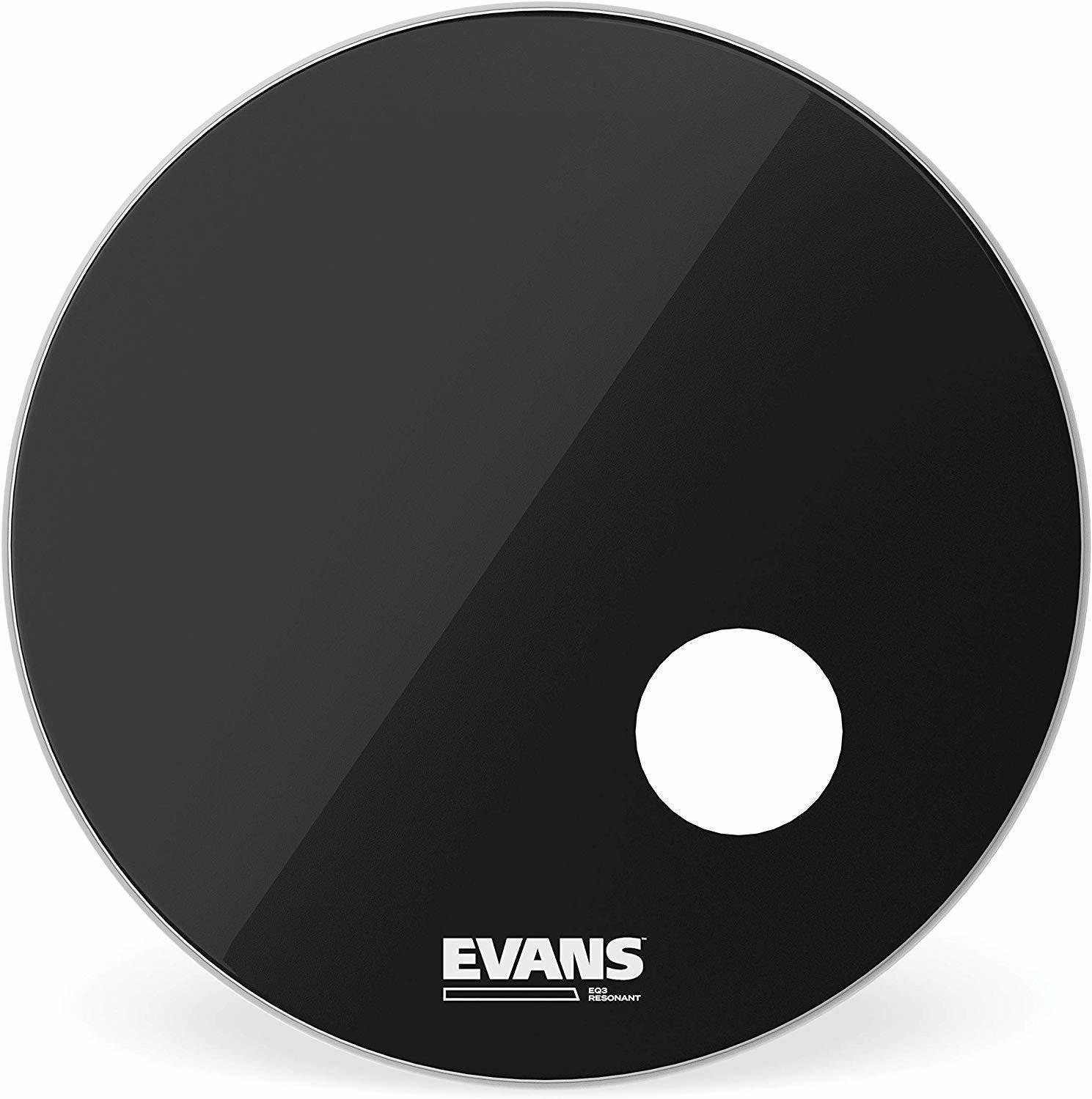 Evans BD22RB EQ3 Resonant 22" Černá Rezonanční blána na buben Evans