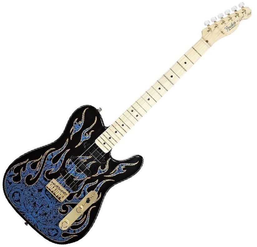 Fender James Burton Telecaster MN Blue Paisley Flames Fender