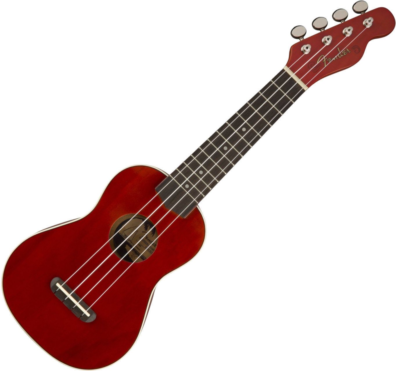 Fender Venice WN CH Sopránové ukulele Cherry Fender