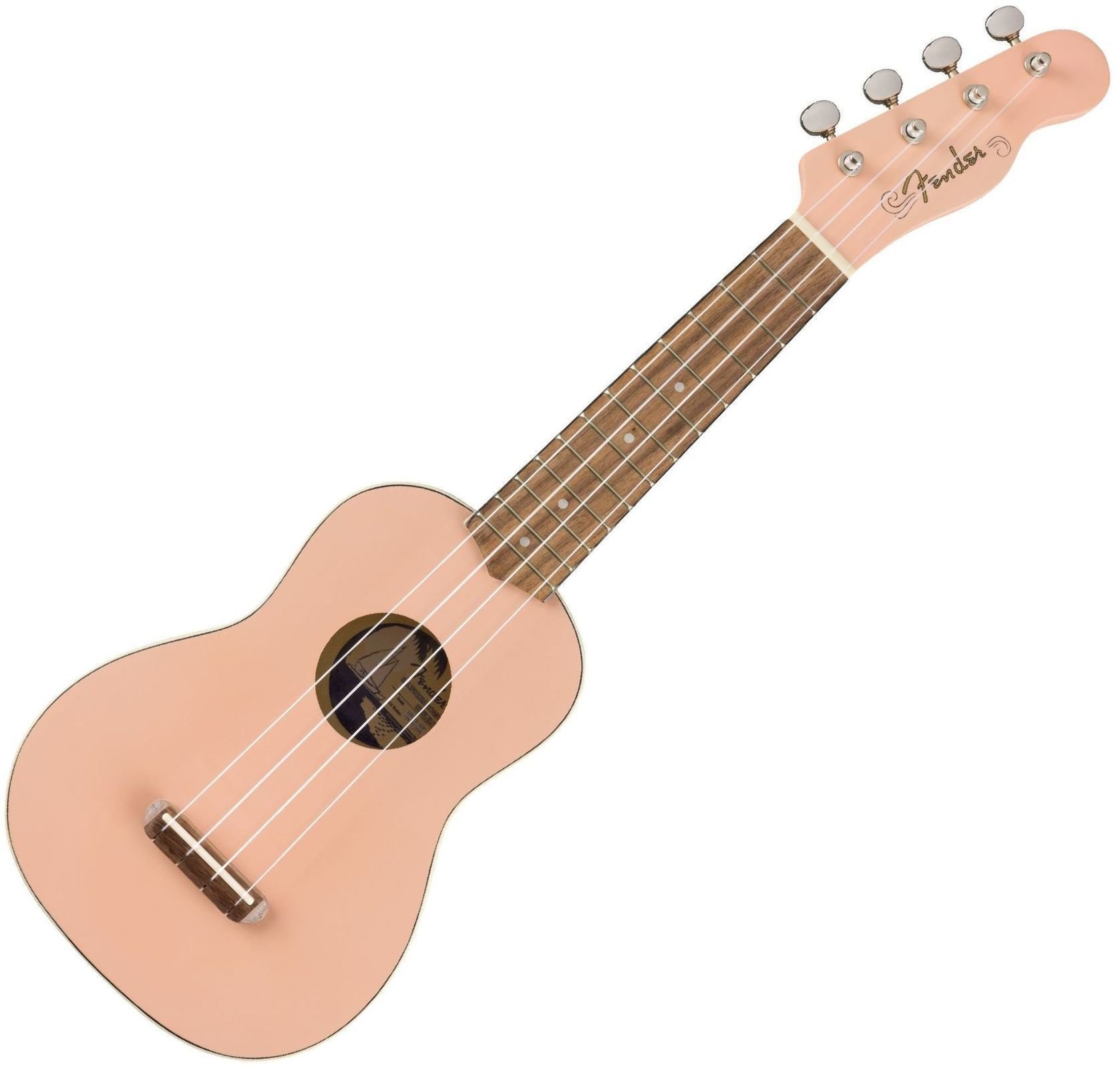Fender Venice WN SP Sopránové ukulele Shell Pink Fender
