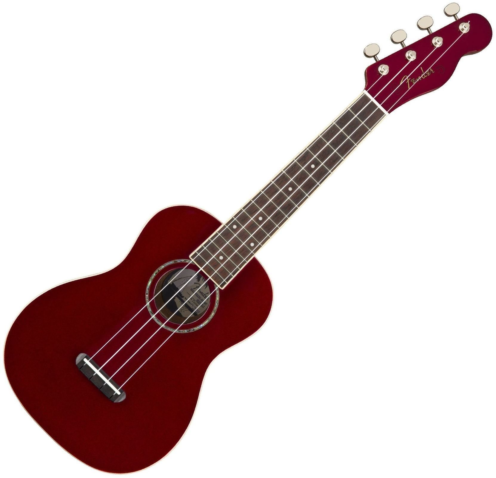 Fender Zuma Classic WN Koncertní ukulele Candy Apple Red Fender