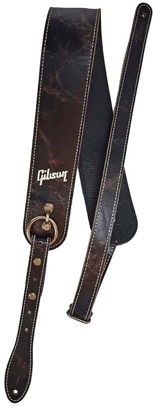 Gibson The Vintage Saddle Kytarový pás Černá Gibson
