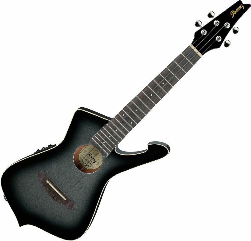 Ibanez UICT10-MGS Tenorové ukulele Metallic Gray Sunburst Ibanez