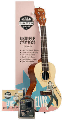 Kala Learn To Play Koncertní ukulele Elvis Rockabilly Kala