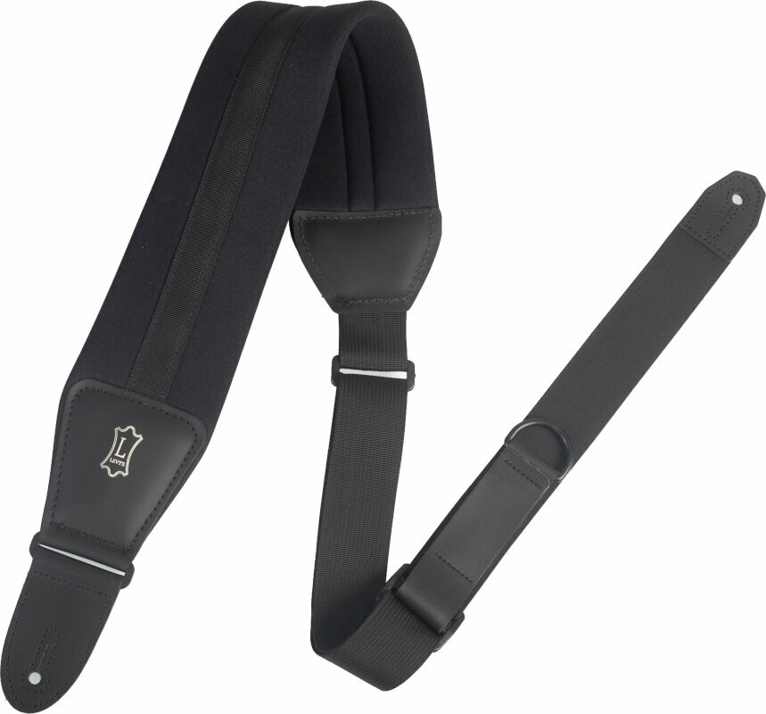 Levys MRHNP3-BLK Specialty Series 3 1/4" Right Height Ergonomic Guitar Strap Black Levys