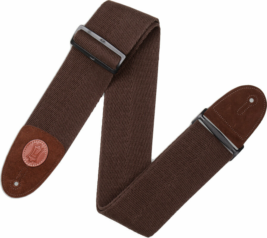Levys MSSC4-BRN Signature Series 3" Heavy-weight Cotton Bass Strap Brown Levys