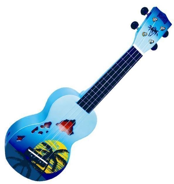 Mahalo Hawaii Sopránové ukulele Hawaii Blue Burst Mahalo