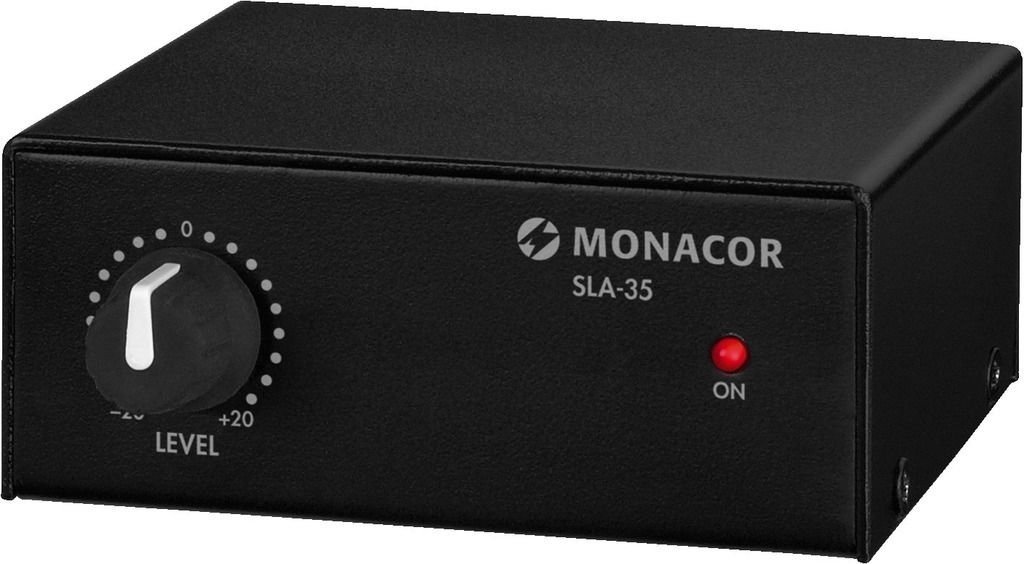Monacor Pre-Amplifier/Attenuator SLA-35 Mikrofonní předzesilovač Monacor