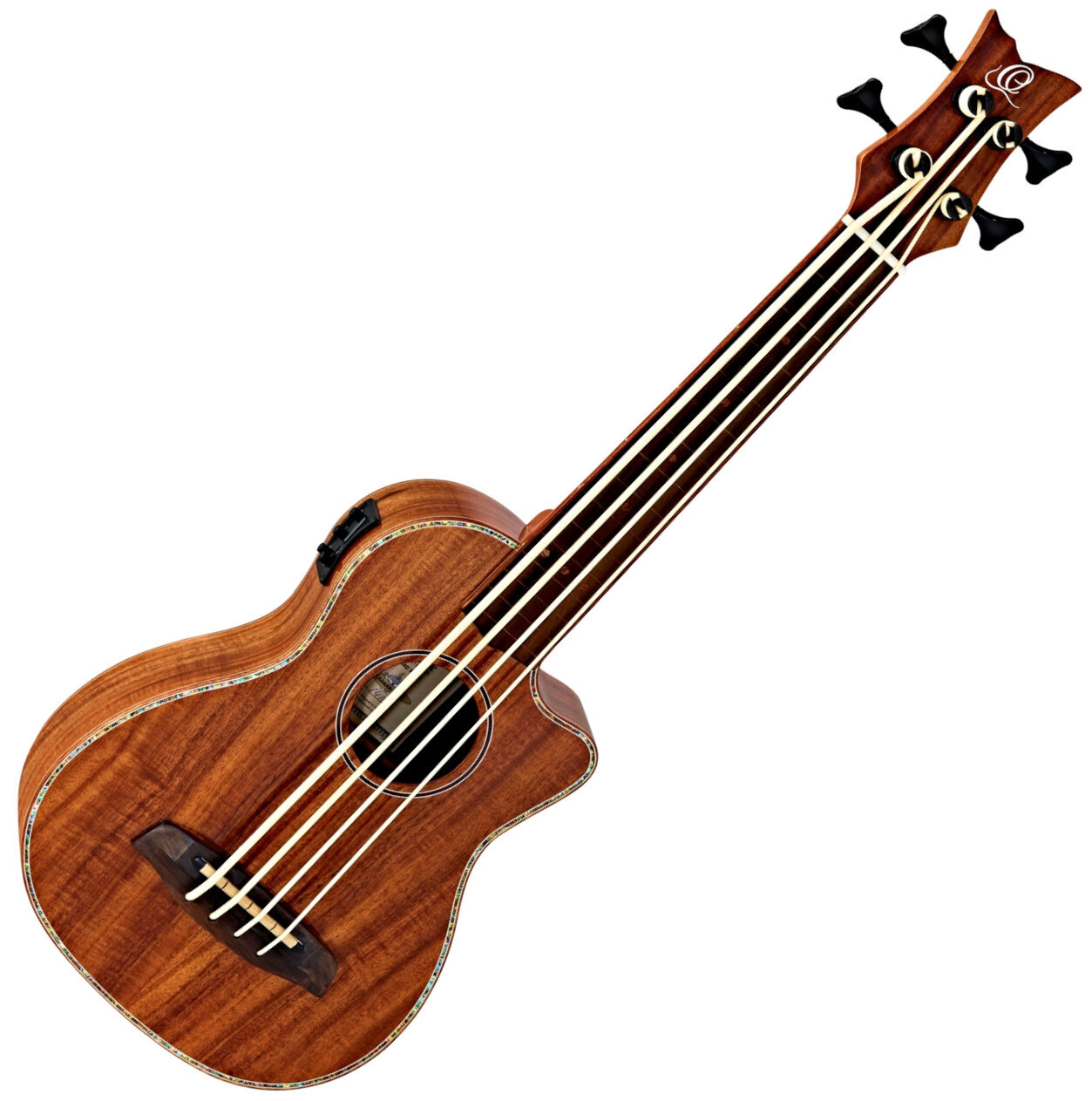 Ortega Caiman FL Basové ukulele Natural Ortega
