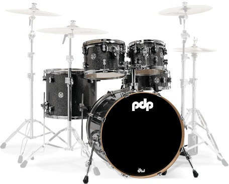 PDP by DW Concept Shell Pack 5 pcs 20" Black Sparkle PDP by DW