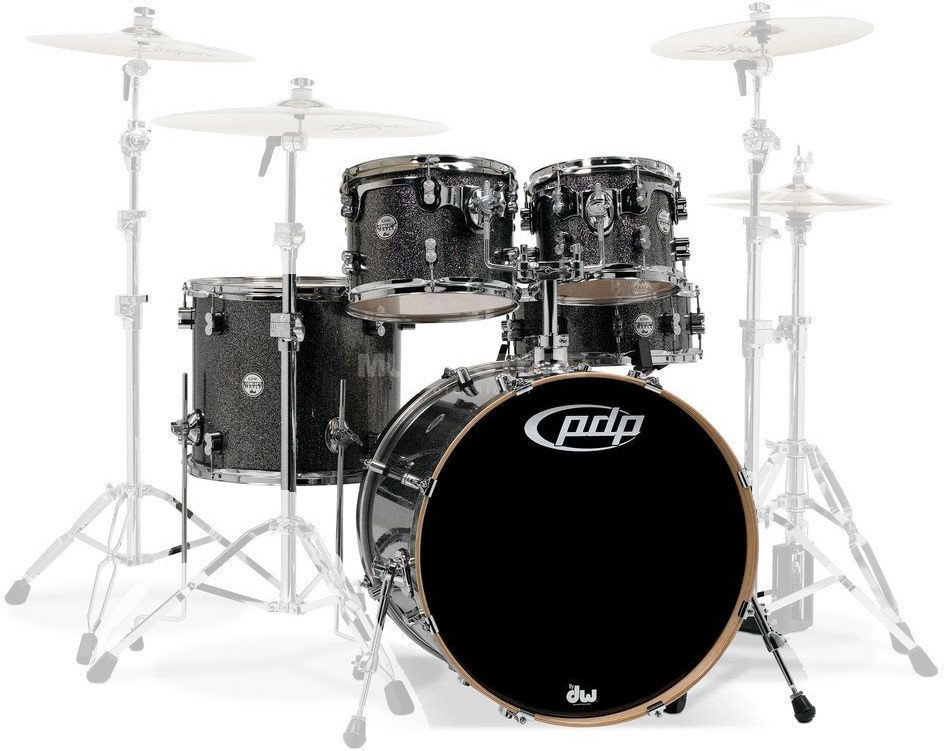 PDP by DW Concept Shell Pack 5 pcs 22" Black Sparkle PDP by DW