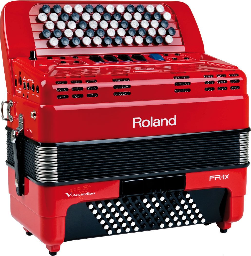 Roland FR-1x Červená Knoflíkový akordeon Roland