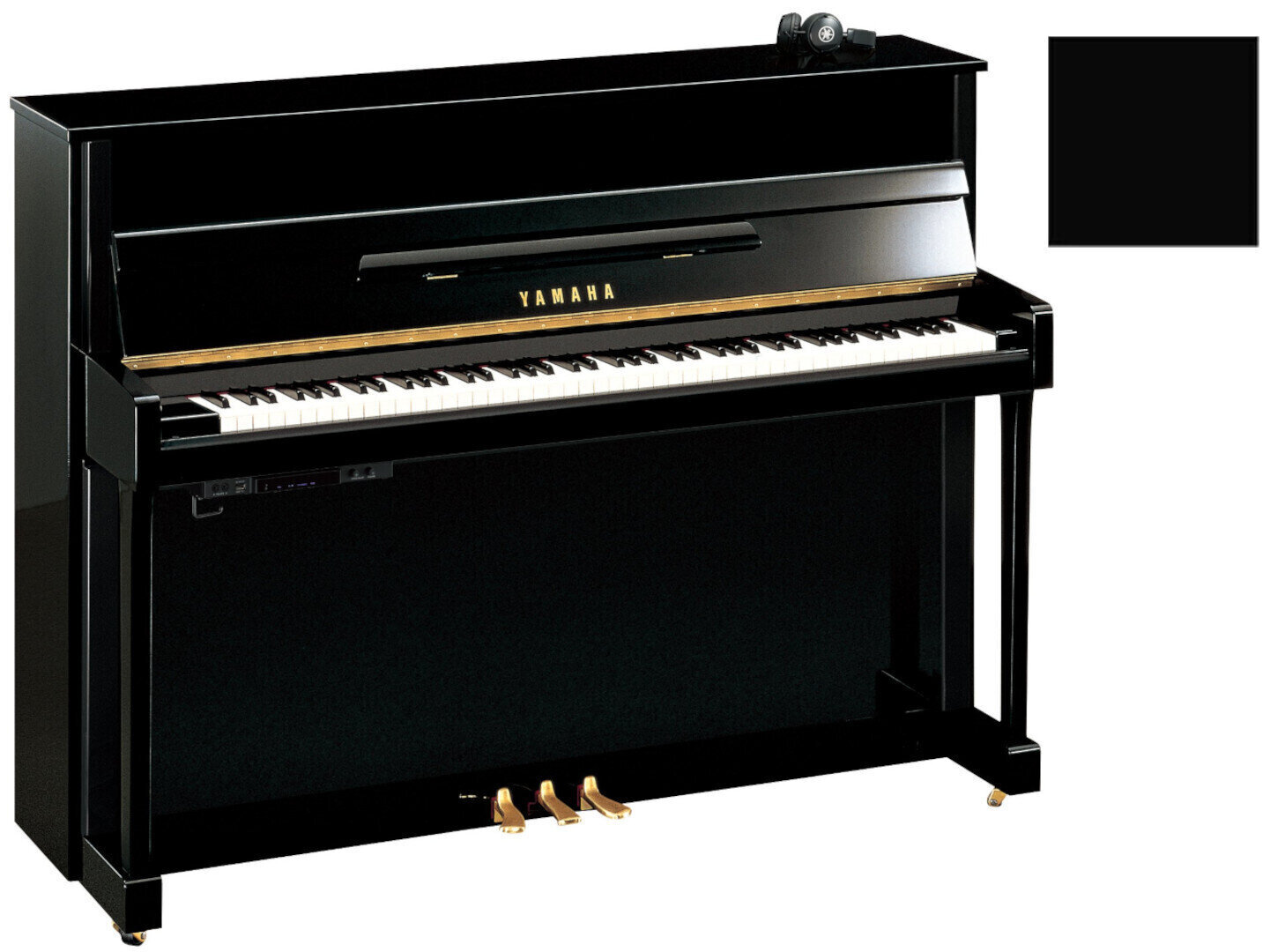 Yamaha B2 SC2 Silent Piano Polished Ebony with Chrome Yamaha