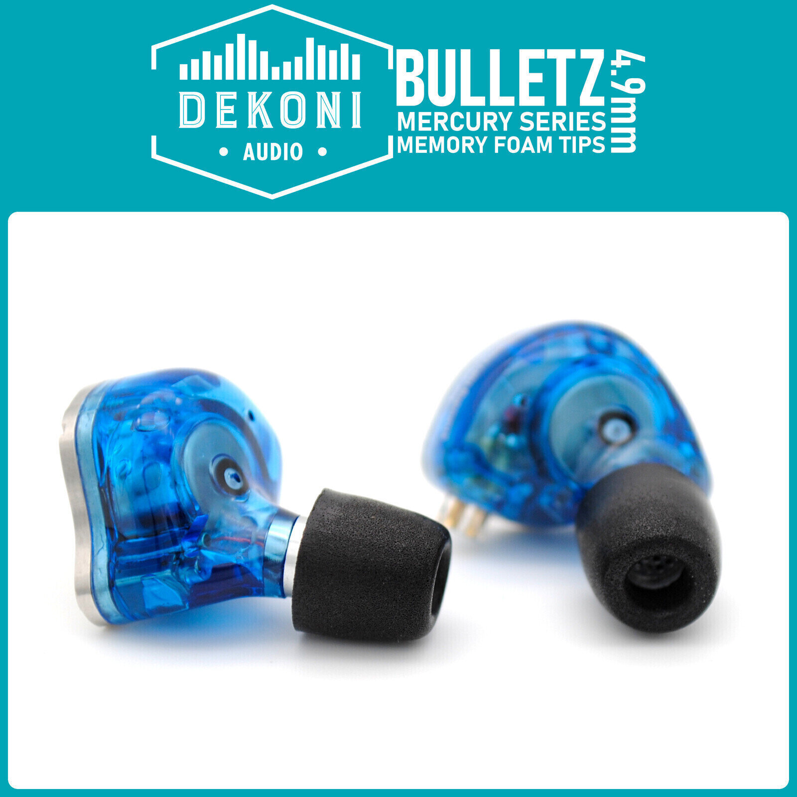 Dekoni Audio ETZ-MERCURY-SM-9mm Náušníky pro sluchátka standardní sluchátka 3 mm Černá Dekoni Audio