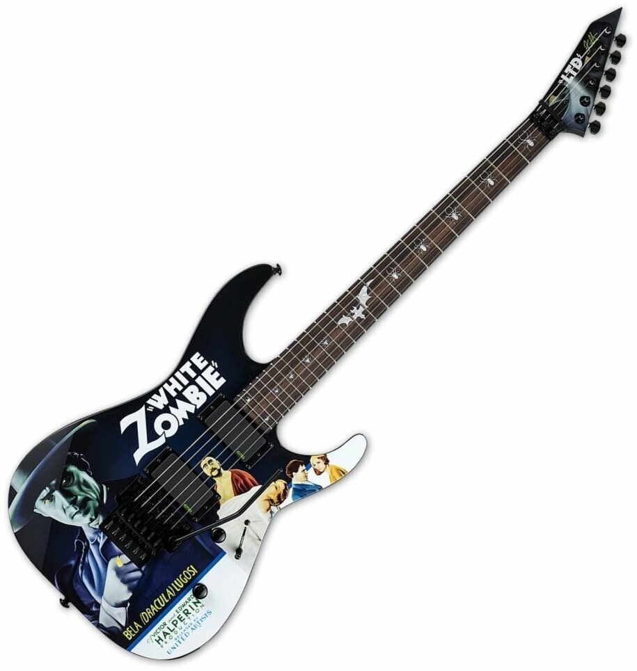 ESP LTD KH-WZ Kirk Hammett Signature Black with Graphic ESP LTD