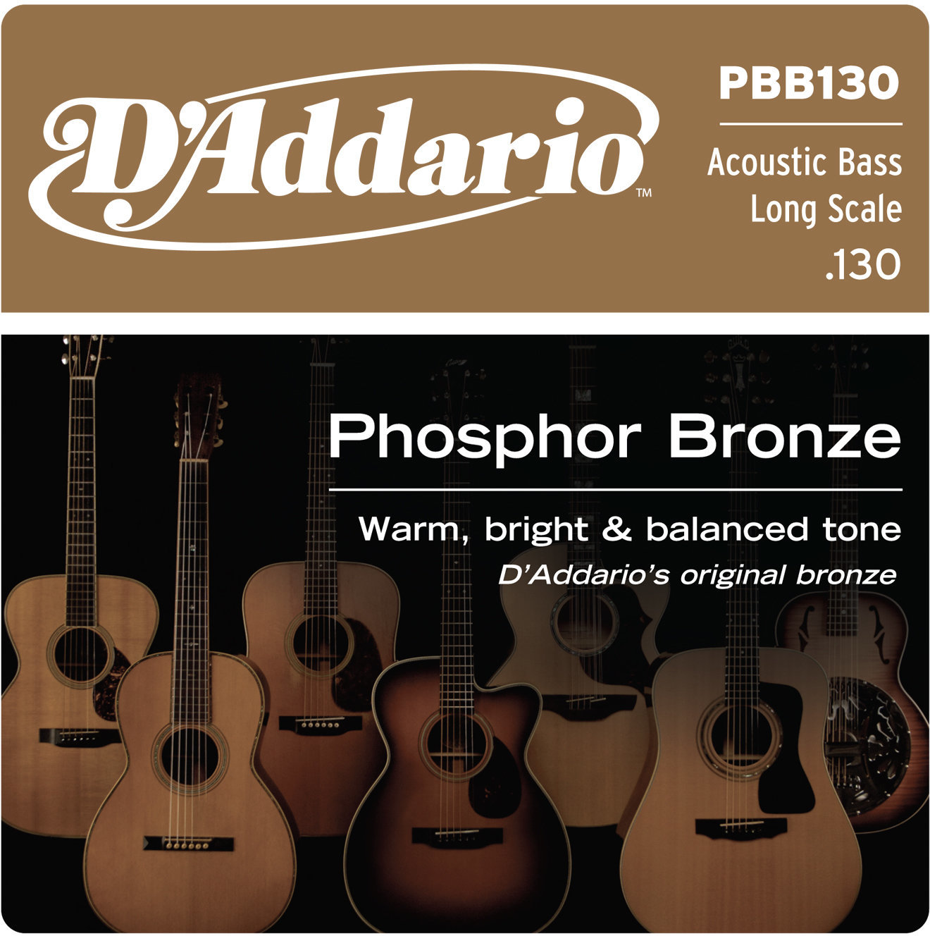 D'Addario PBB130 Samostatná struna pro baskytaru D'Addario