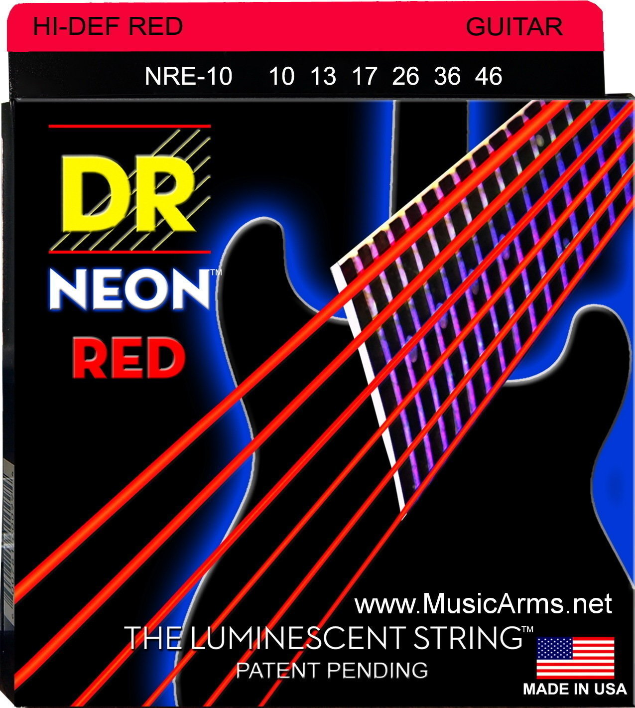 DR Strings NRE-10 Neon DR Strings