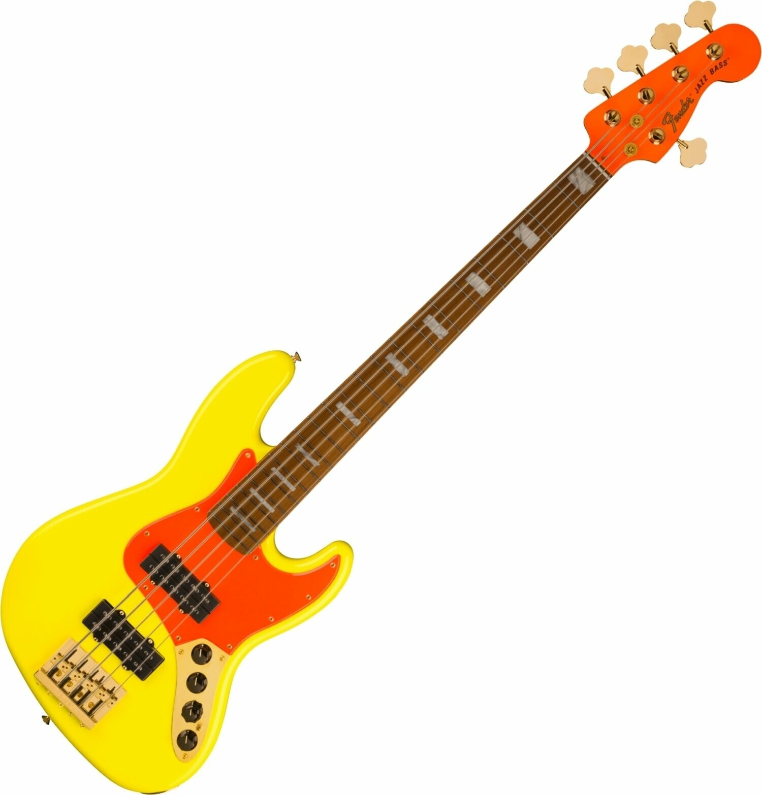 Fender MonoNeon Jazz Bass V Neon Yellow Fender