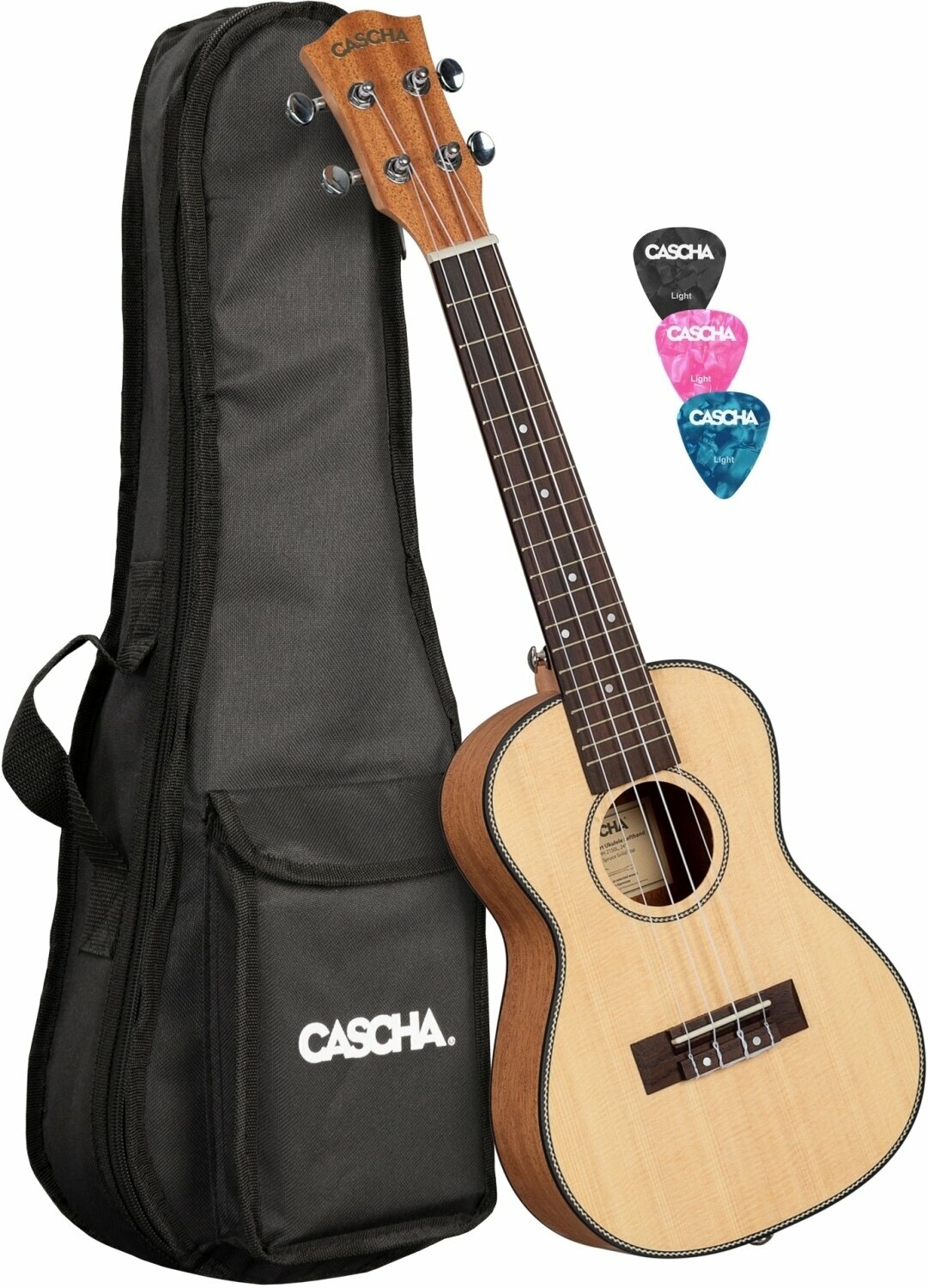 Cascha HH 2151L Koncertní ukulele Natural Cascha
