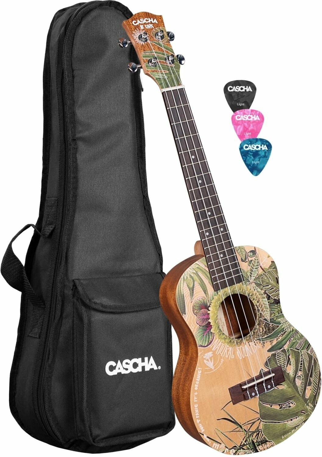 Cascha HH 2610 Art Series Tenorové ukulele Leafy Cascha