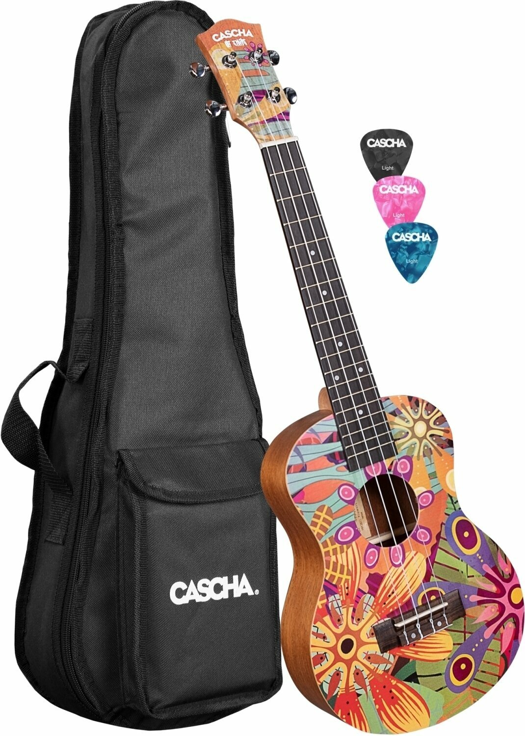 Cascha HH 2611 Art Series Tenorové ukulele Květiny Cascha