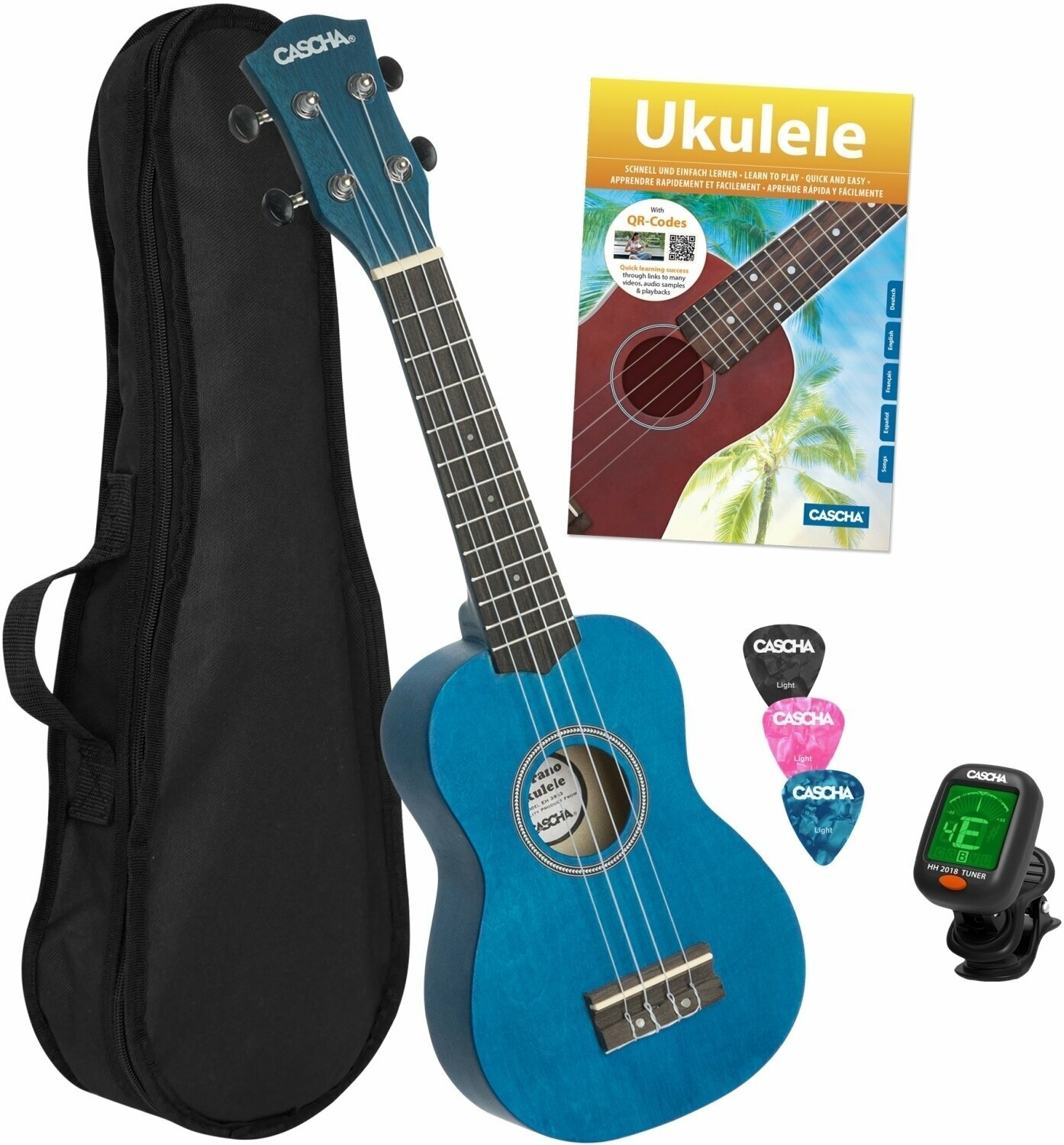 Cascha HH 3971 Sopránové ukulele Blue Cascha