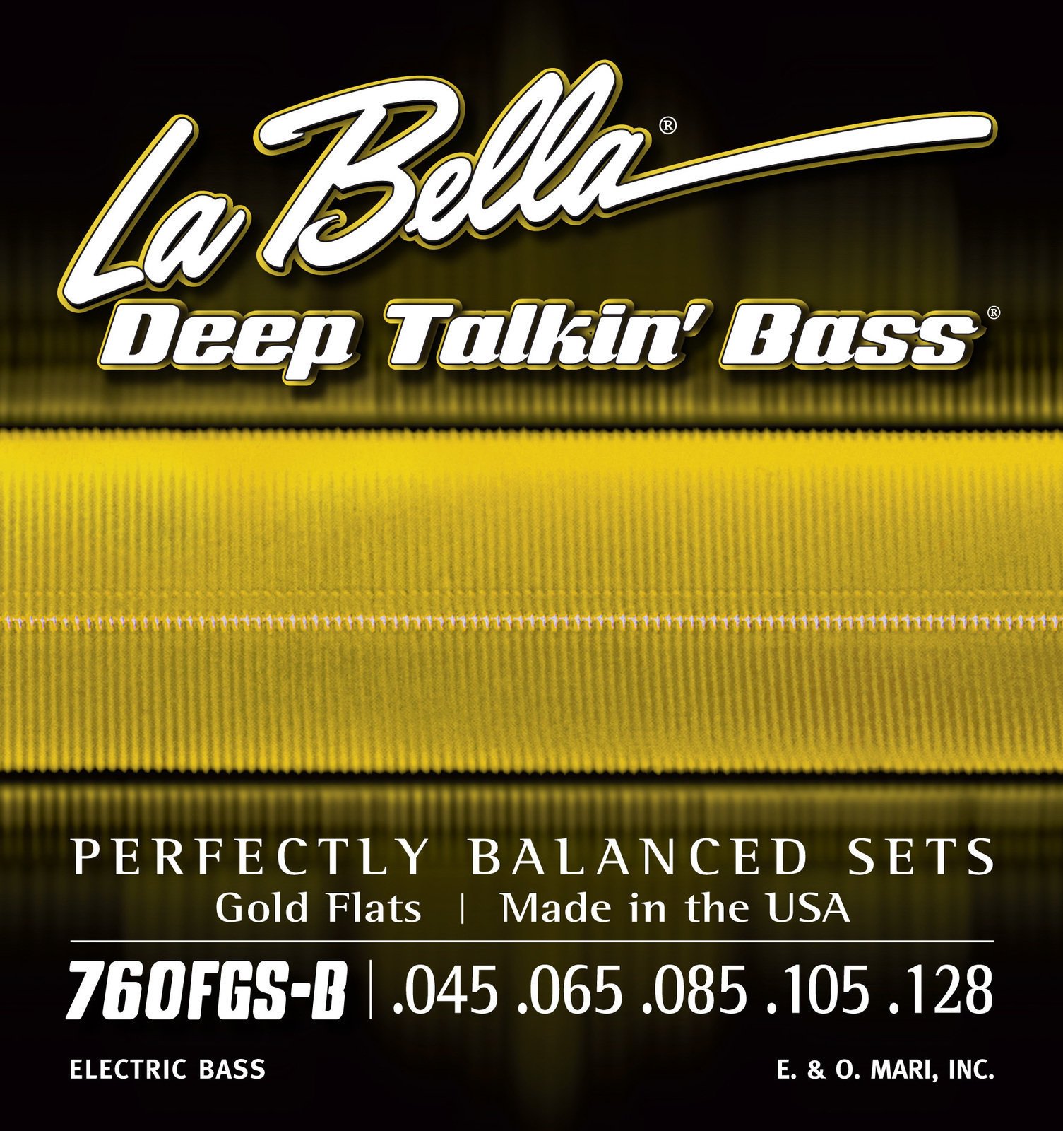 LaBella 760FGS-B Deep Talkin' Bass Standard 45-128 LaBella