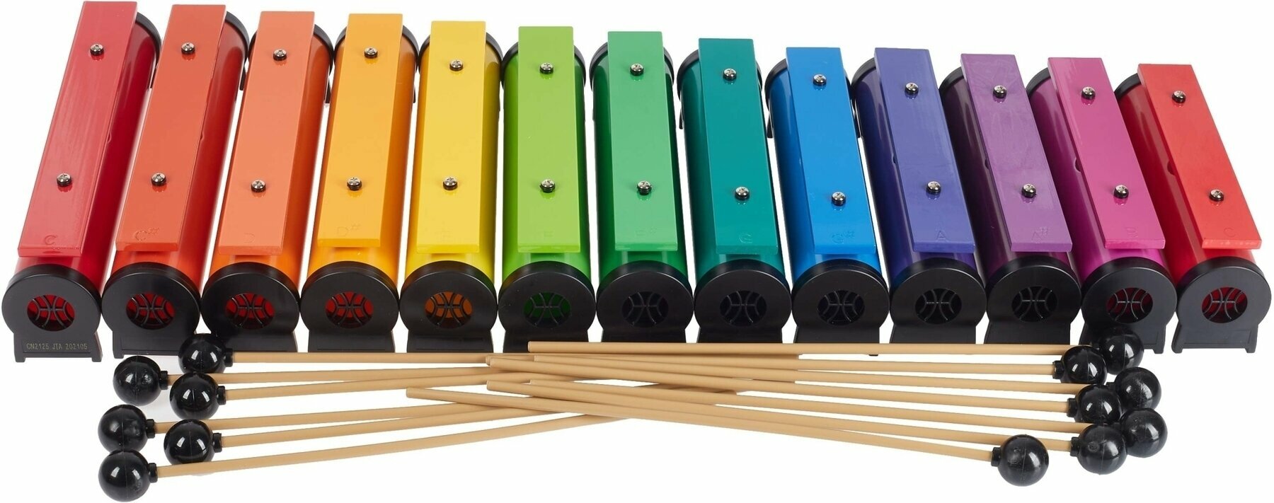 Boomwhackers Chroma-Notes Resonator Bells Complete Set Boomwhackers