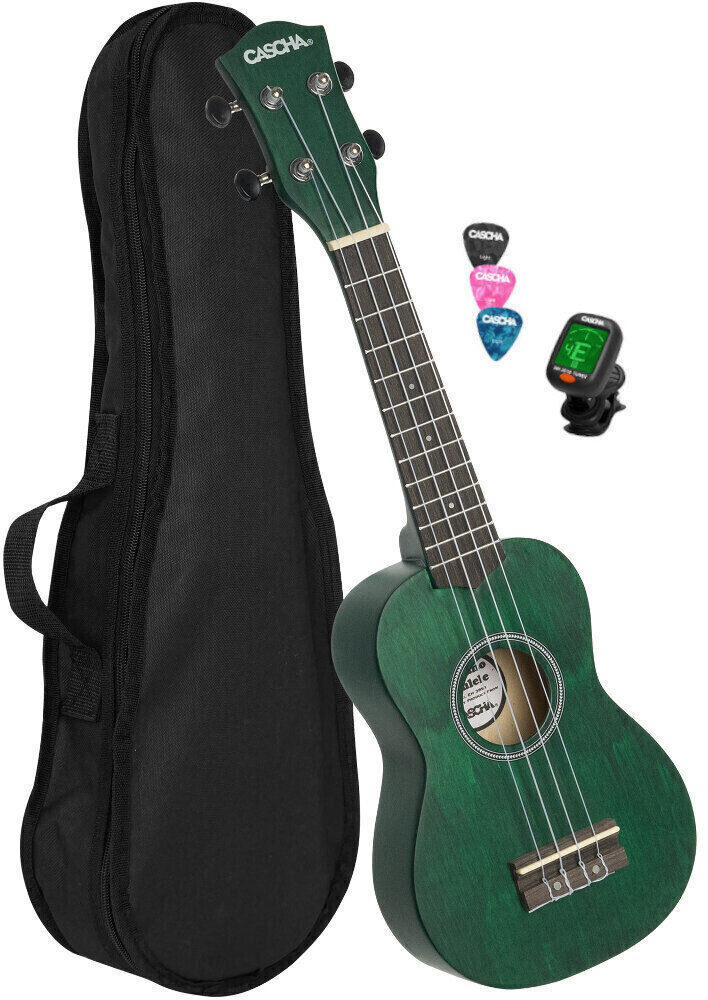 Cascha HH 3972 EN Sopránové ukulele Zelená Cascha