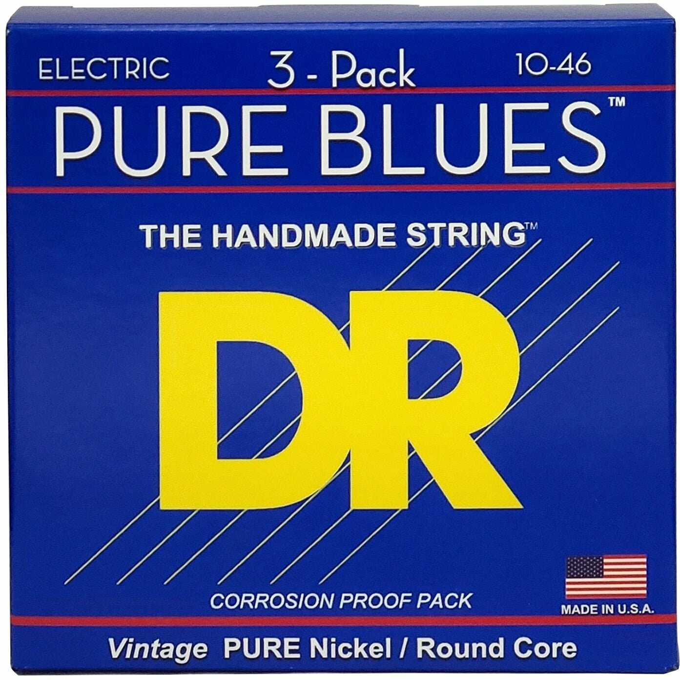 DR Strings PHR-10 Pure Blues 3-Pack DR Strings