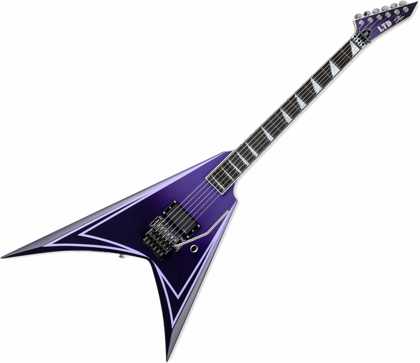 ESP LTD Alexi Hexed Sawtooth Purple Fade with Pinstripes ESP LTD
