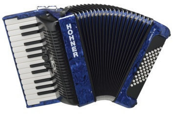 Hohner Bravo II 48 Dark Blue Klávesový akordeon Hohner