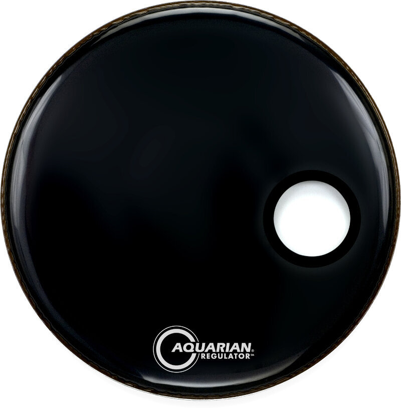 Aquarian RSM18BK Regulator Port/Ring 18" Černá Rezonanční blána na buben Aquarian