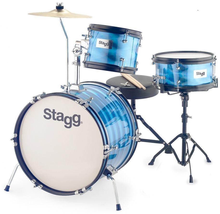 Stagg Tim Jr 3/16B Dětská bicí souprava Modrá Modrá Stagg